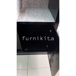  LEMARI  MAKAN RAK PIRING  BUPET KAYU  2  PINTU  MINIMALIS 