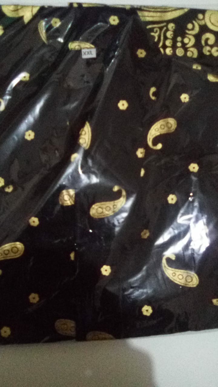 Batik Couple Sania Ruffle Ori Ndoro Jowi Dnt Matahari Prada Hitam