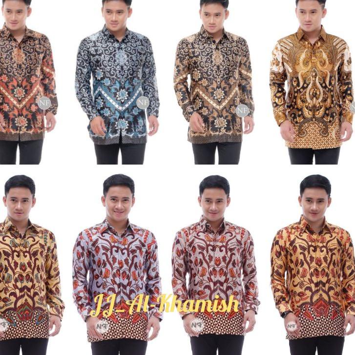 Kemeja Batik Semi Sutra Silky Premium Pria Lengan Panjang Puring Istimewa –MJN.24xFe22ѕ