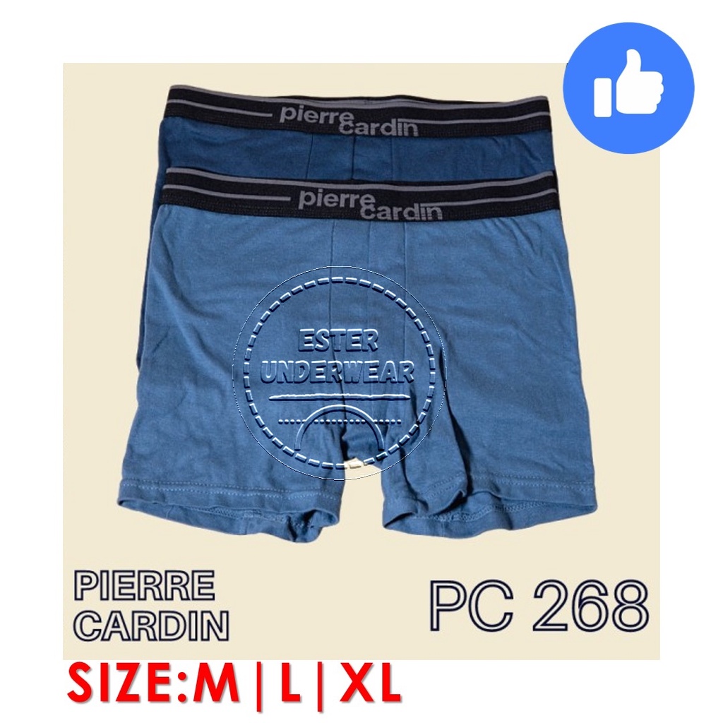 Celana Boxer Pria PIERRE CARDIN PC 268 ISI-2 PCS bahan katun