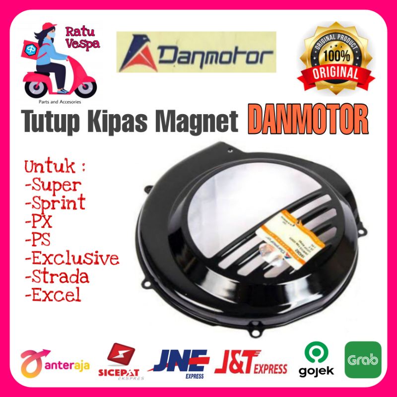 Cover Tutup Kipas Magnet Vespa Super Sprint PS Strada PX Excel