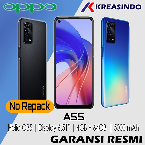 OPPO A55 4/64 Ram 4GB Internal 64GB Original Garansi Resmi