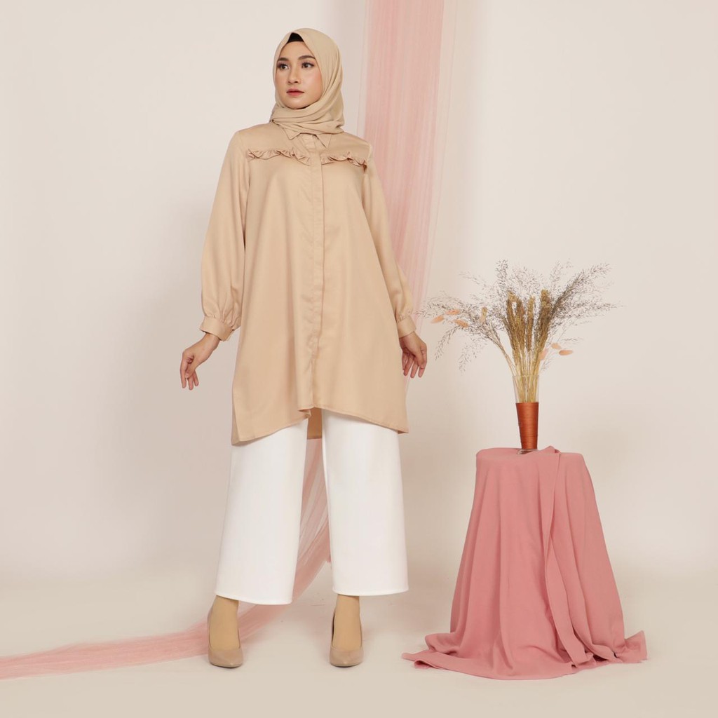 V148 Khansa Ruffle Tunic  - 4 Warna 2 size