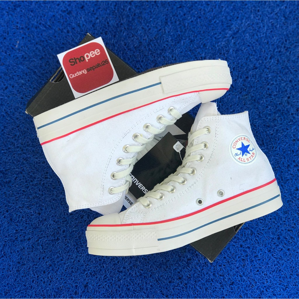 (BAYAR DITEMPAT) CONVERSE HIGH CLASSIC PLATFORM WHITE