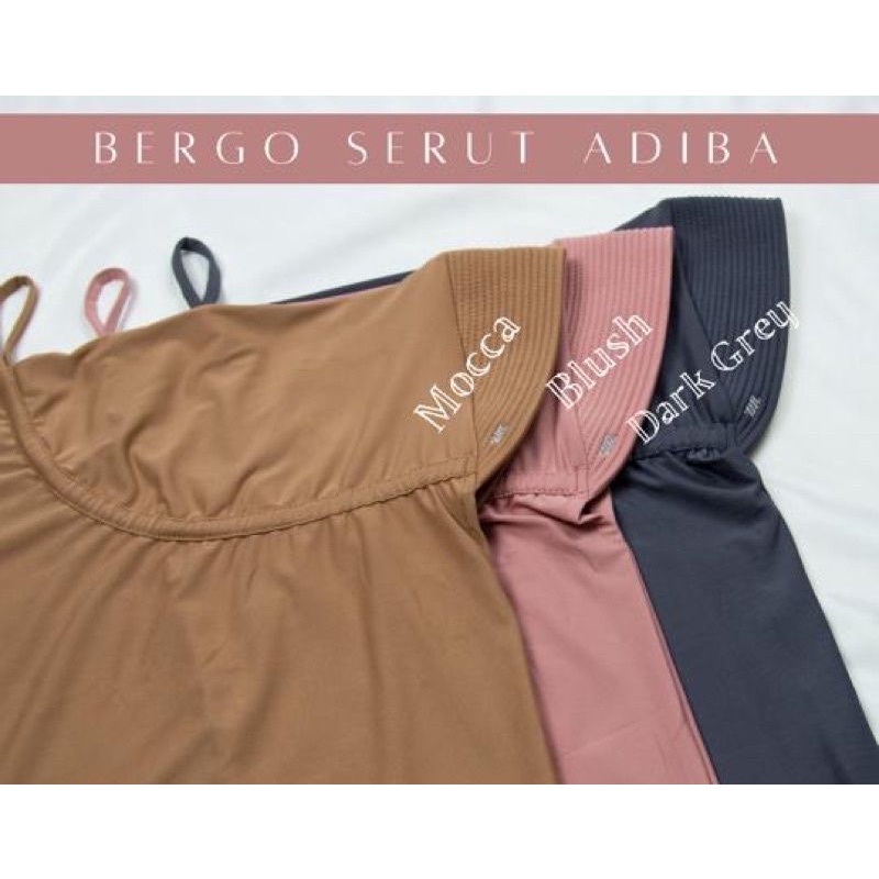 Jilbab Serut Jersey Spandex Hijab Serut Adiba Spandex Jersey