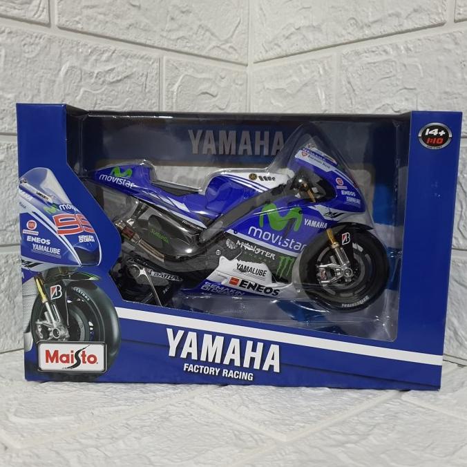 Diecast Maisto 2014 Yamaha Moto Gp Jorge Lorenzo 99 Skala 1:10