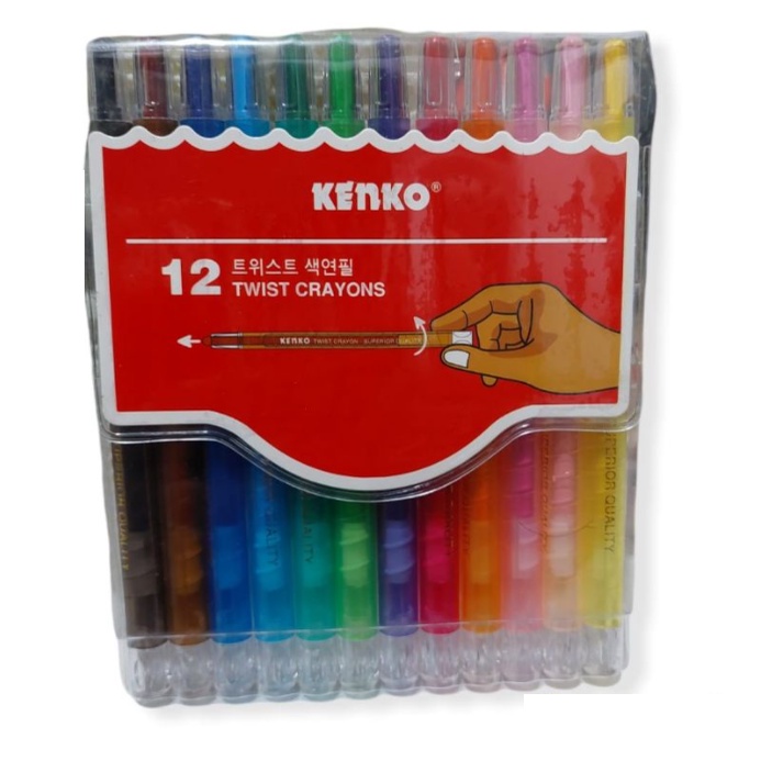 KRAYON PUTAR - CRAYONS KENKO 12W TWIST