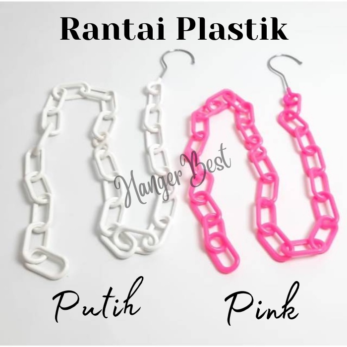 RANTAI PLASTIK SERBAGUNA / GANTUNGAN BAJU MULTIFUNGSI / Rantai Plastik Gantungan Baju Hanger Rantai Plastik Gantungan Hanger Baju