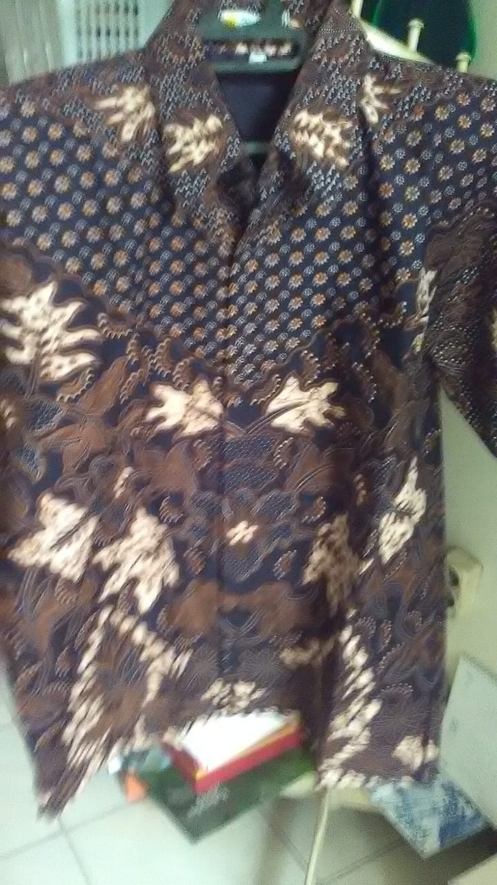 Atasan Kemeja Batik Pria Lengan Pendek Premium Sekar Jagad Full Furing Batik Solo Asmara