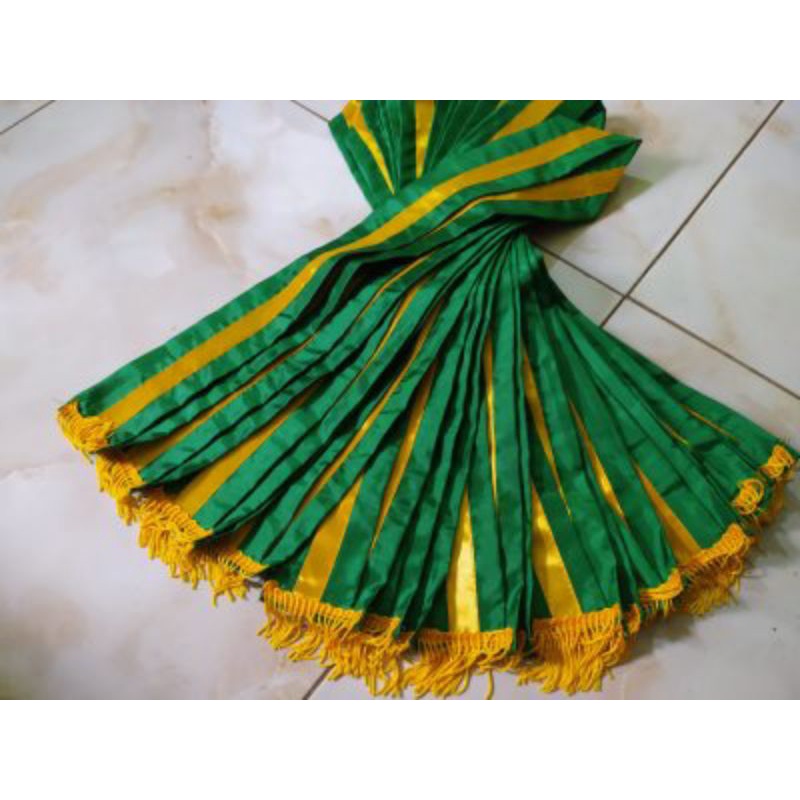 Samir Wisuda Anak TK RA PAUD Bahan Satin Custom Warna Panjang 100 cm