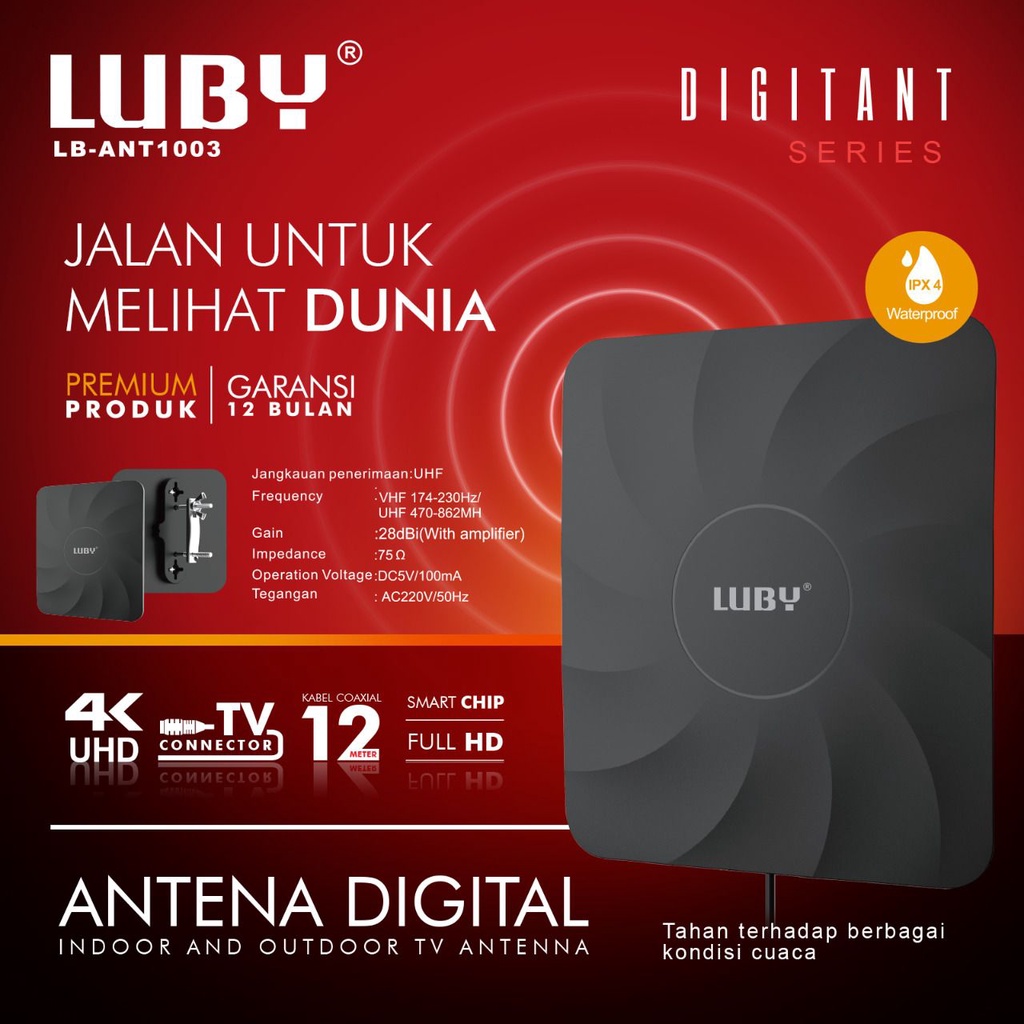 ANTENA TV DIGITAL LUBY 1003