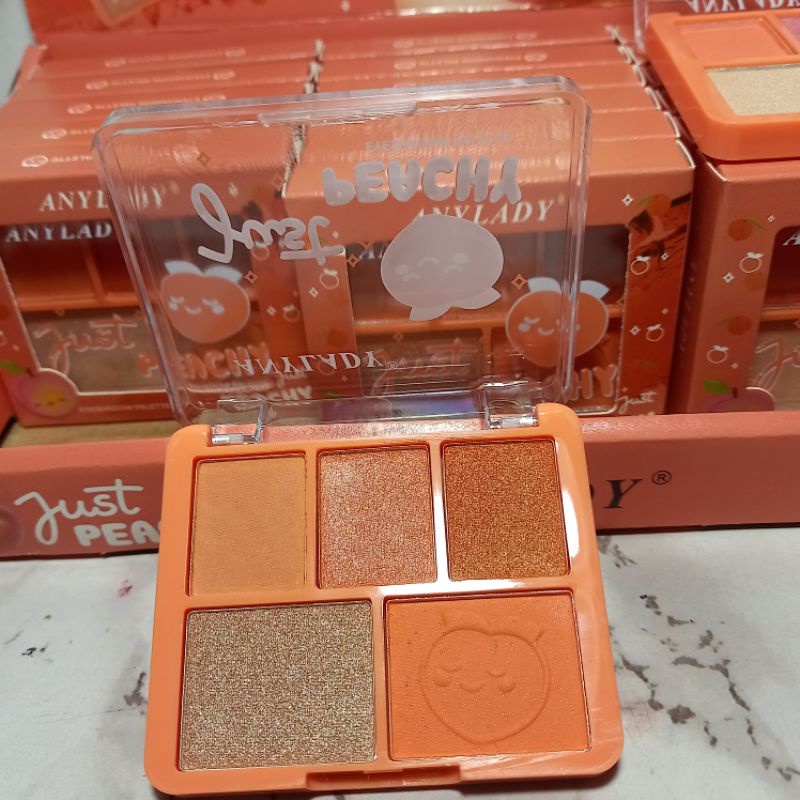 [ECER] Eyeshadow Pallete Anylady Just Peachy [ Eyeshadow+Blus on +Highlighter ] No.834