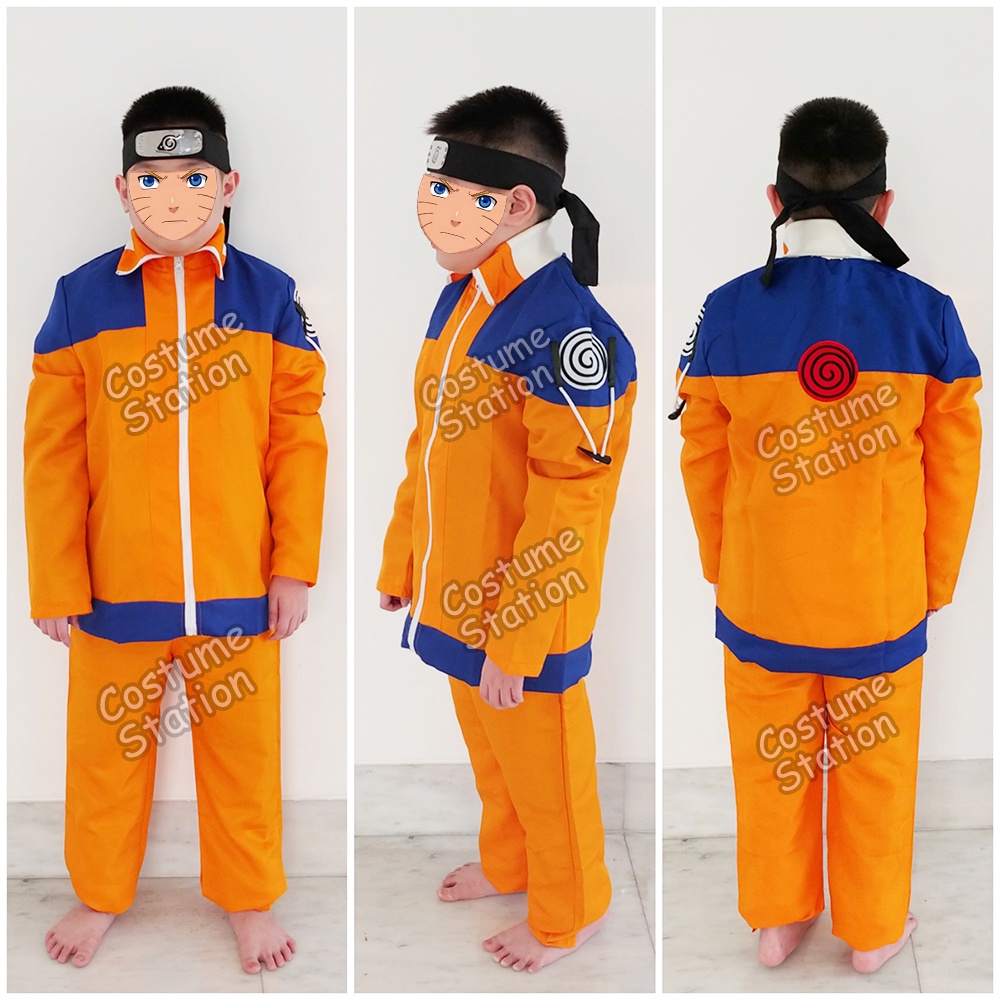 Kostum Naruto Blue / Costume Ninja Konoha Anime anak