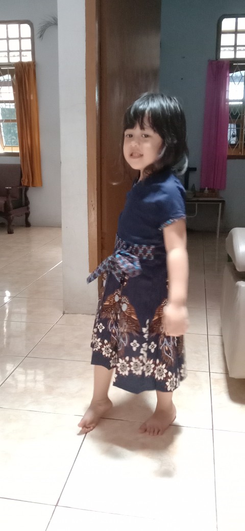 Maja - Flora Girls Dress Batik Anak Perempuan