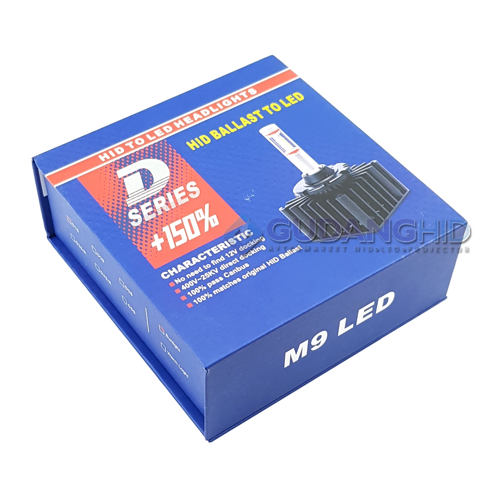 Lampu LED Mobil D1S D2S/R D4S/R M9 High Power CSP 70W 8200LM CANBUS No ERROR