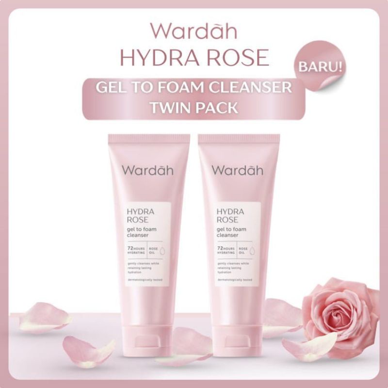 Wardah Hydra Rose Gel to Foam Cleanser