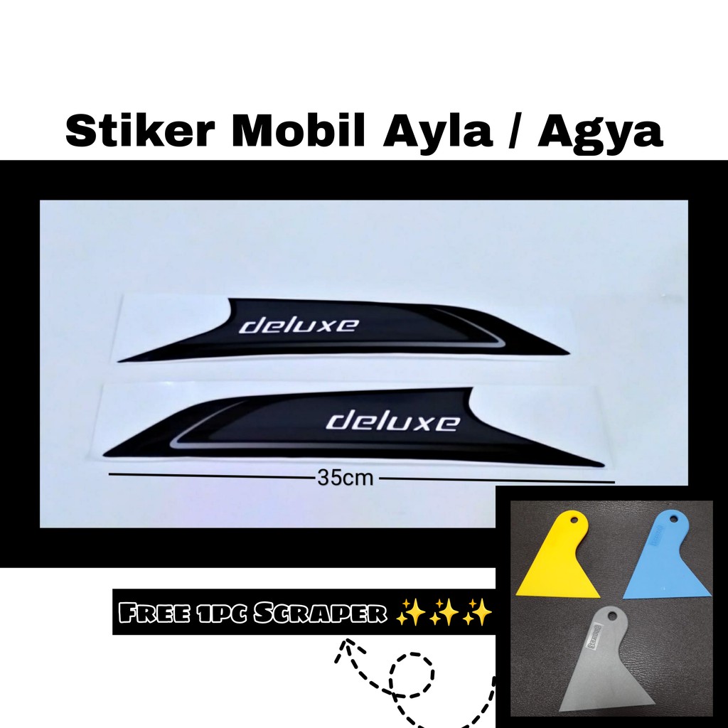 Stiker mobil / Stiker body samping mobil Agya / Ayla