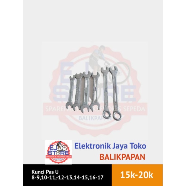 kunci pas ukuran 8 9 10 11 12 13 14 15 16 17 - kunci ring pas u