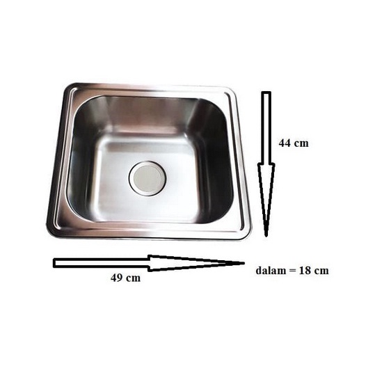 Kitchen Sink / Bak Cuci Piring merk Elite tipe E86