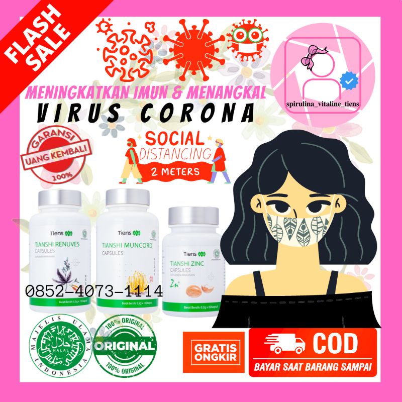 Obat Covid Paket Covid Obat Corona Obat Korona Anti Covid Tiens Original Renuves Muncord Zinc