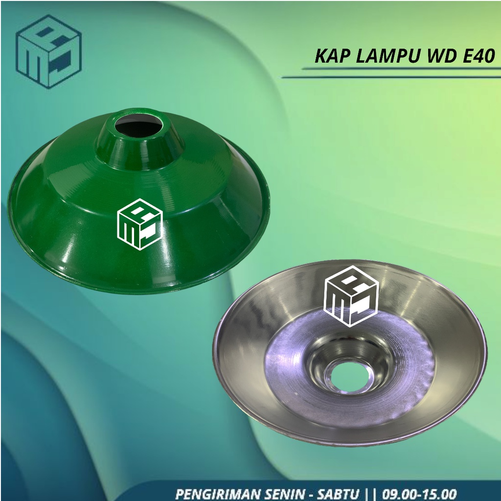 KAP LAMPU WD / KAP LAMPU GANTUNG / KAP LAMPU JALAN / KAP TUTUP LAMPU JALAN BESI E40