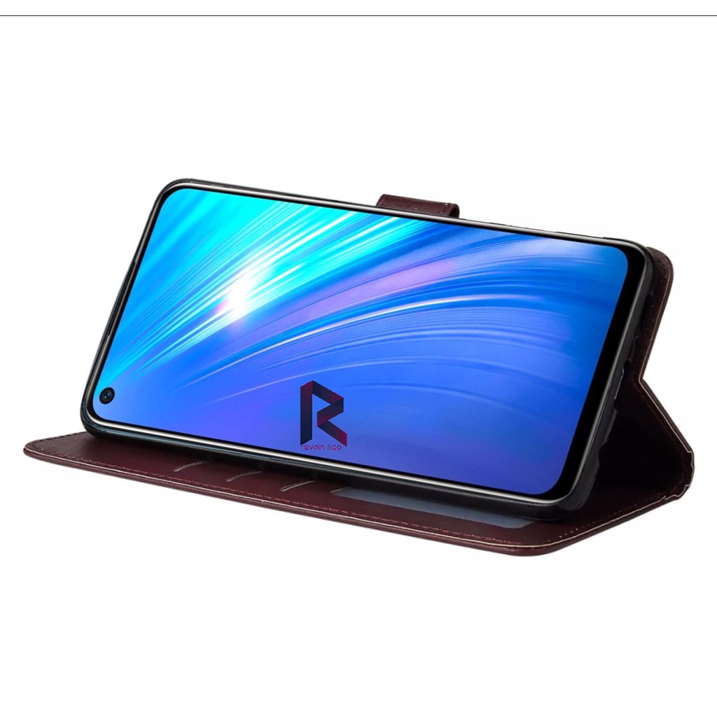 CASING NEW OPPO RENO 6 4G FLIP WALLET LEATHER KULIT PREMIUM SARUNG BUKA TUTUP FLIP CASE OPPO RENO 6 4G