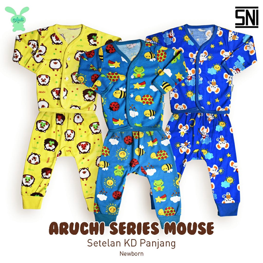 PROMO ARUCHI BABY Setelan PANJANG anak NEWBORN Piyama  Baju Tidur Bayi baju bayi / baju anak