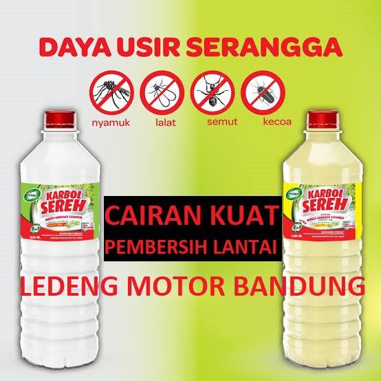 Karbol Sereh 1500ml Cairan Kuat Pembersih Lantai Keramik WC Usir Serangga