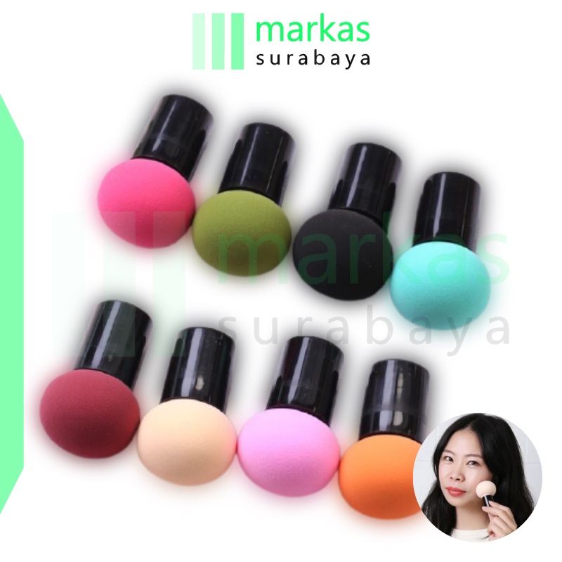 MARKAS HL0070 Spons Make Up Jamur Sponge Gagang Beauty Blender