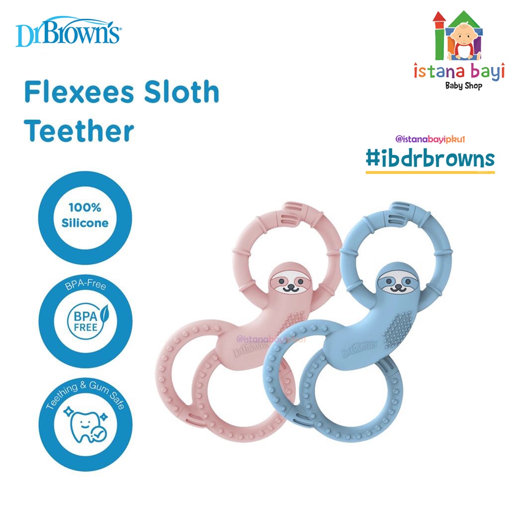 Dr Browns Sloth Limbed Silicone Teether TF010/ Gigitan Bayi