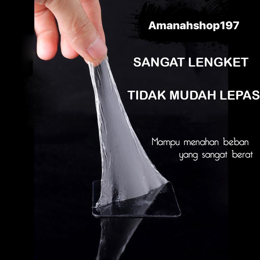 AS193  Double Tape Magic Side Nano Tape Papan Motif Baru Transparan Serbaguna