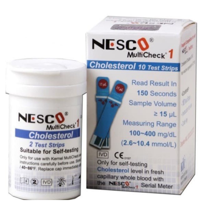 Nesco Kolesterol Strip Cholesterol Nesco Stik Kolestrol Refil Alat Cek Kolesterol Multhicheck Tipe N