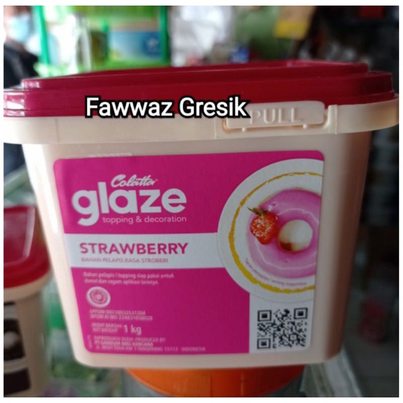 GLAZE COLATTA / COLATTA GLAZE  Strawberry 1Kg