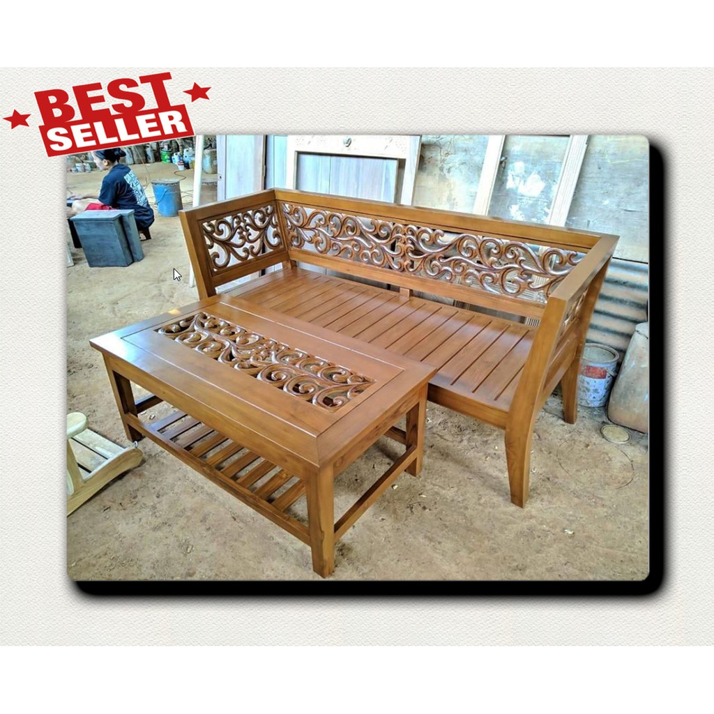 Tempat Tidur Santai - Bale Bale- Bangko Kayu Jati