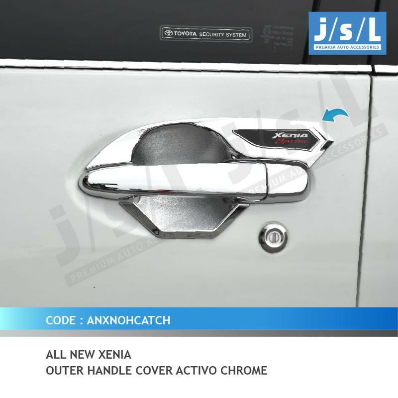 All New Xenia Outer Mangkok Pintu Cover Handle Activo Chrome JSL