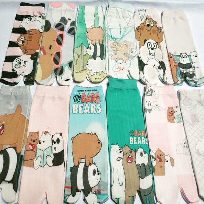 JUAL KAOS KAKI WE BARE BEARS ISI 12 PASANG SESUAI FOTO