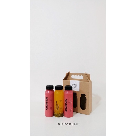 

[250 ml] Box isi 3 Botol Jus Jambu & Jus Markisa Sorabumi