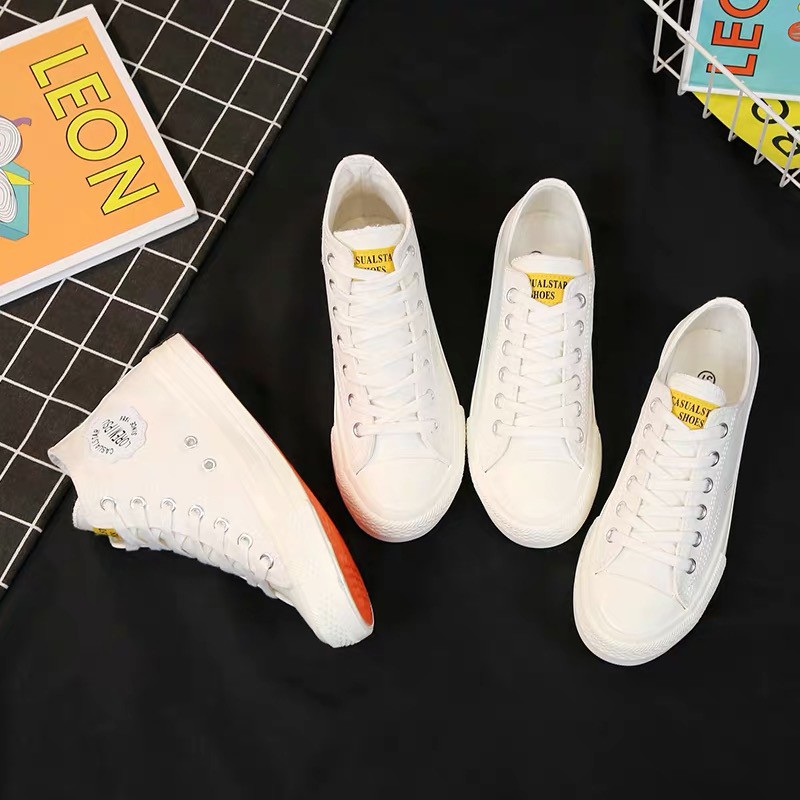 Sepatu Kanvas Putih Wanita Korea Ajaib Bisa Berubah Warna Panarybody Sepatu Sneakers Canvas Cewe