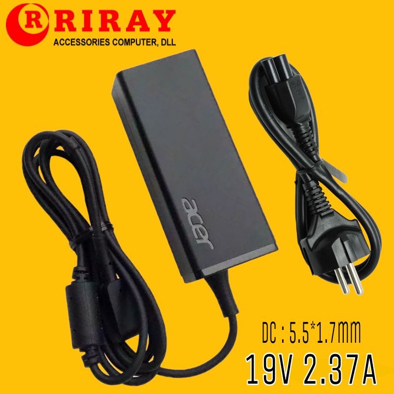 Charger Casan Acer Aspire ES1-411 ES1-432 E5-411 E5-411G E5-421 19V 2.37A Original Gratis Kabel