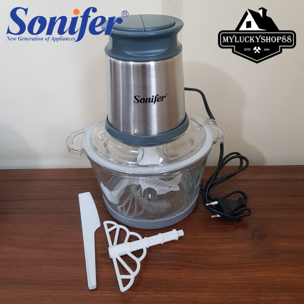 Sonifer SF-8057 Food Chopper SF8057 Glass Blender Makanan Wadah Kaca