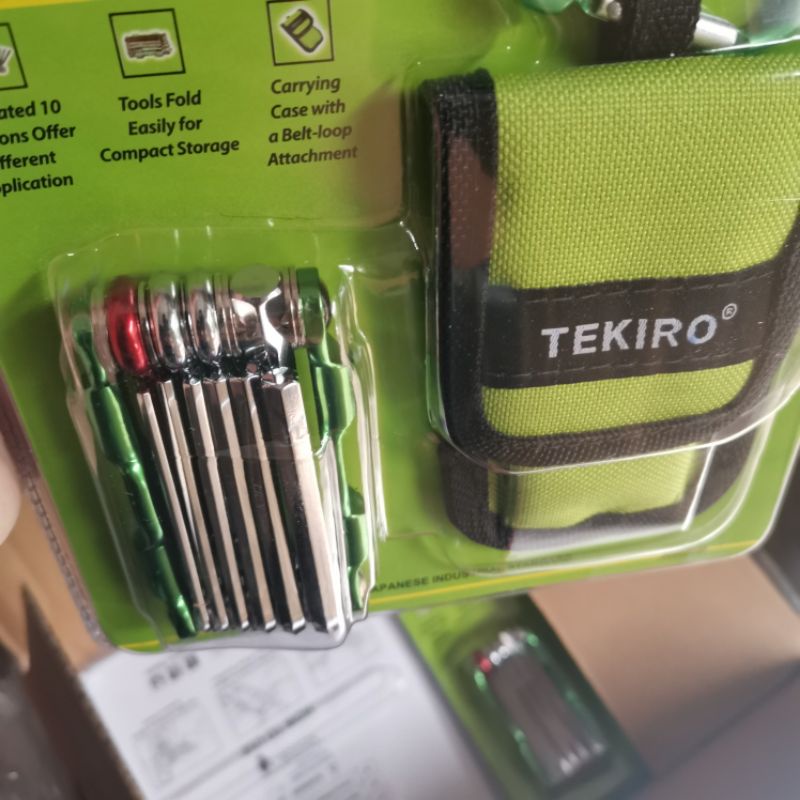 kunci sepeda set tekiro 10 pcs bike toolkit kunci l bintang set sepeda