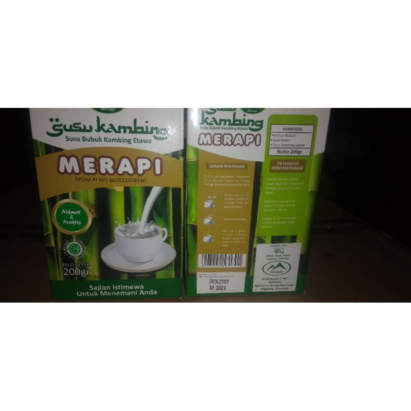 

MERAPI susu kambing etawa