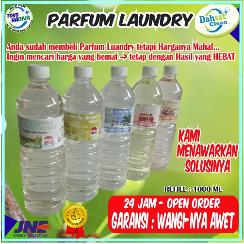 COD_PARFUM LAUNDRY PEWANGI PAKAIAN LAUNDRY 1000 ML DAHSAT CLEAN GRADE A,1X SPRAY WANGINYA TAHAN LAMA