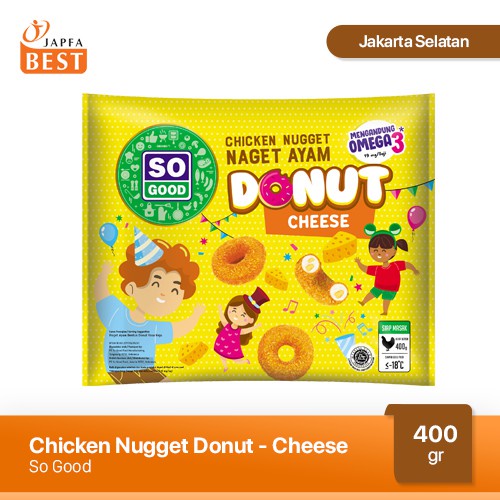 Nugget Ayam Donut Rasa Keju So Good 400 gr