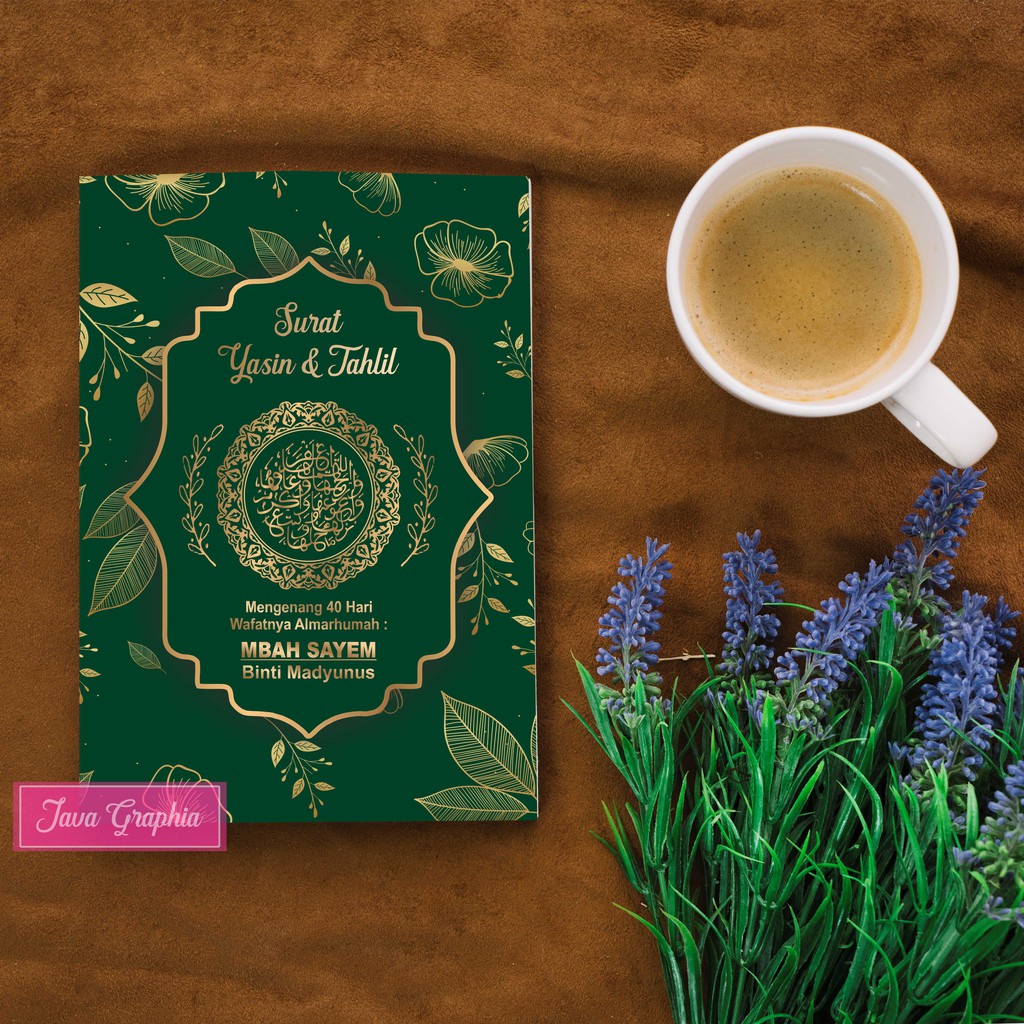 Buku Yasin Dan Tahlil Green Light Gold (FREE TASBIH)
