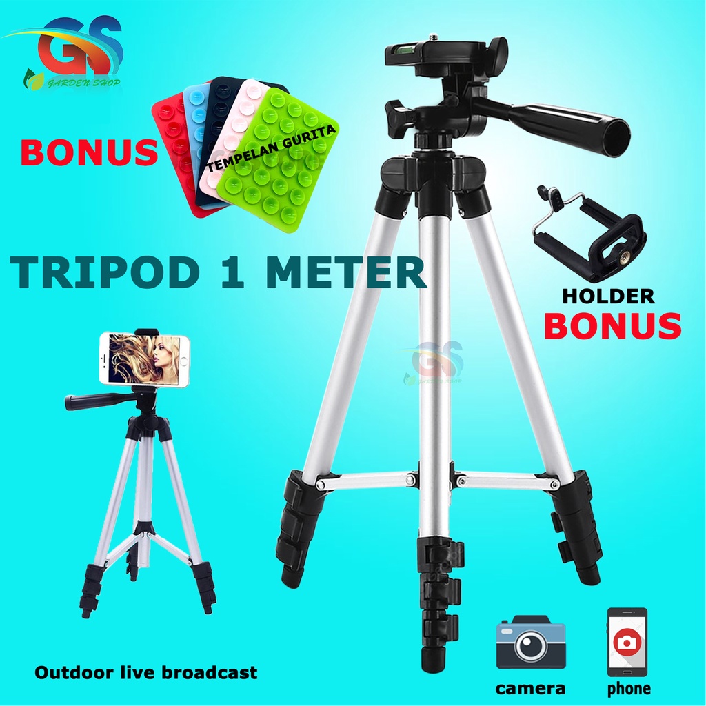 Tripod HP KAMERA 1METER PLUS FREE HOLDER U