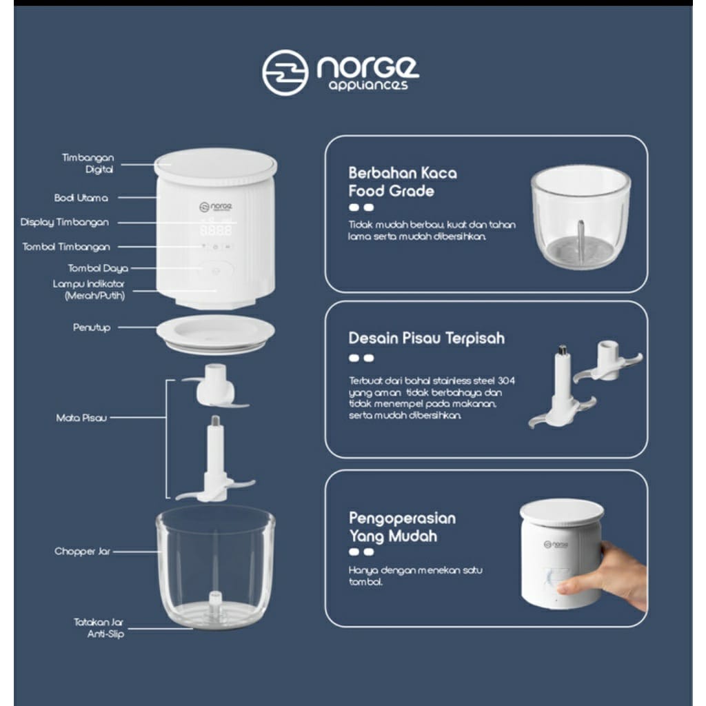 Norge Kitchen Scale Chopper NG-KS03