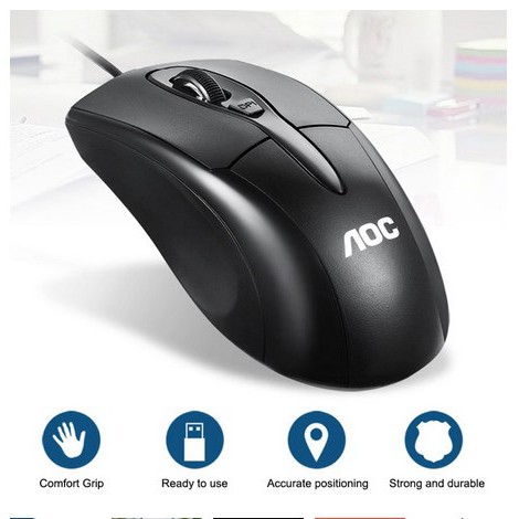 AOC MS110 Mouse Office Gaming USB-1600 DPI