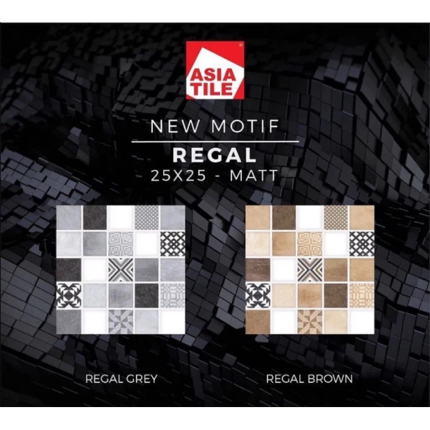 REGAL EMBOSSED MATT UK.25X25 DINDING LANTAI KERAMIK ASIA TILE