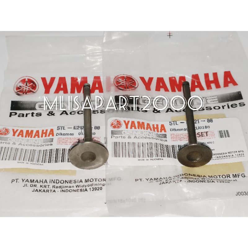 Klep Set 5TL- E2121-00 Payung Klep IN & EX Mio sporty Mio smile Mio soul Fino Karbu - ORI